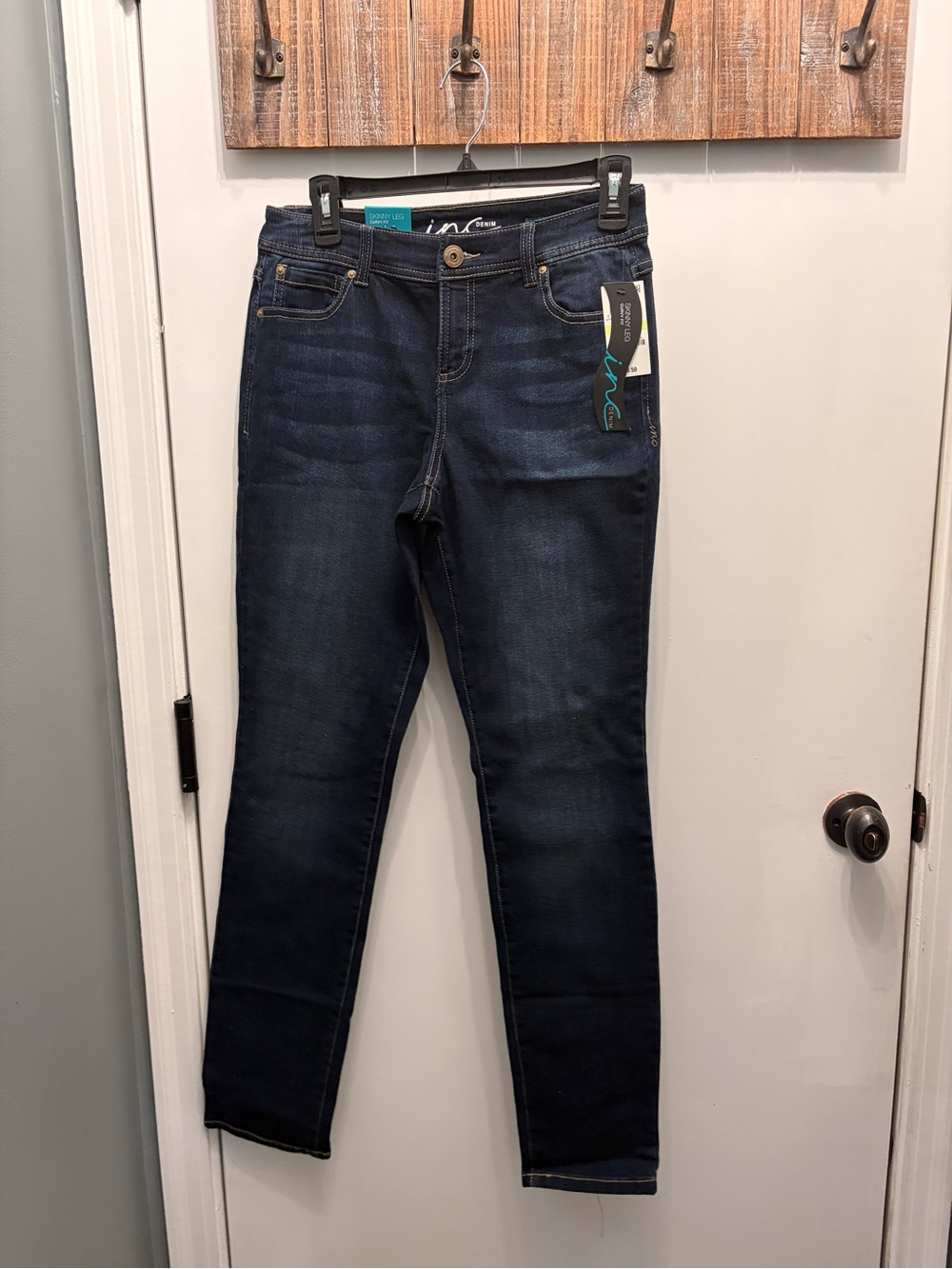 INC International Concepts Dark Blue Skinny Jeans